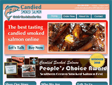 Tablet Screenshot of candiedsmokedsalmon.com
